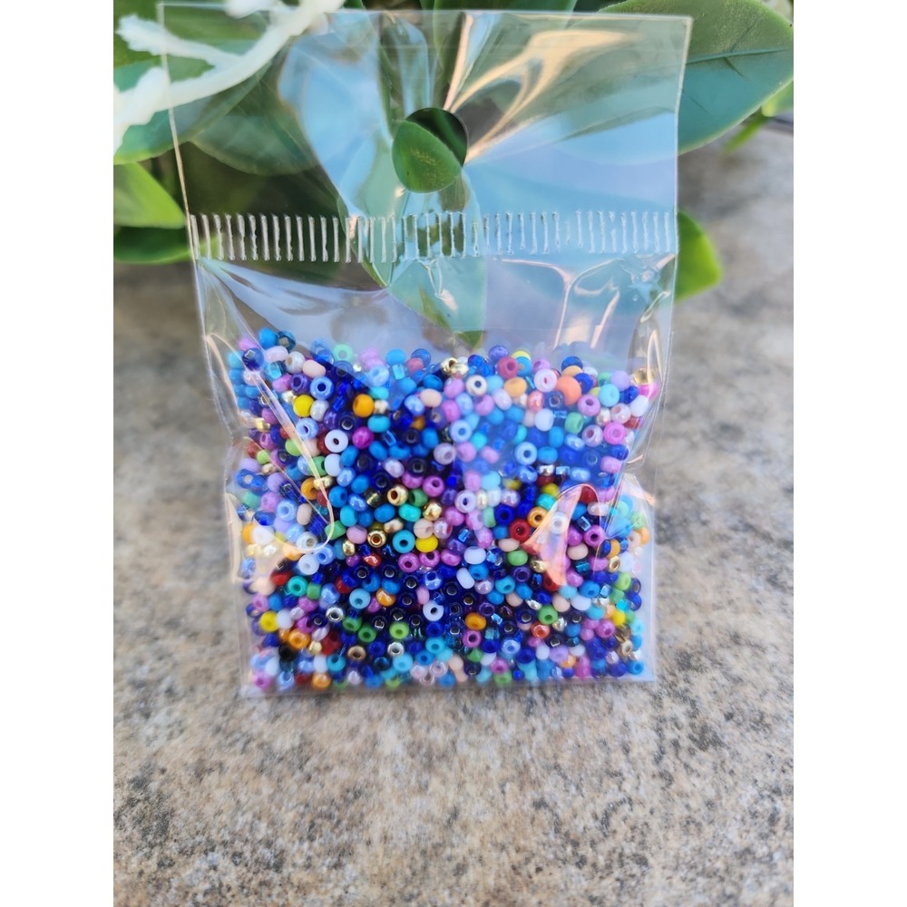 Czech Glass Beads 10/0 Preciosa Brand.  Multicolor. Bag  15 Gr.